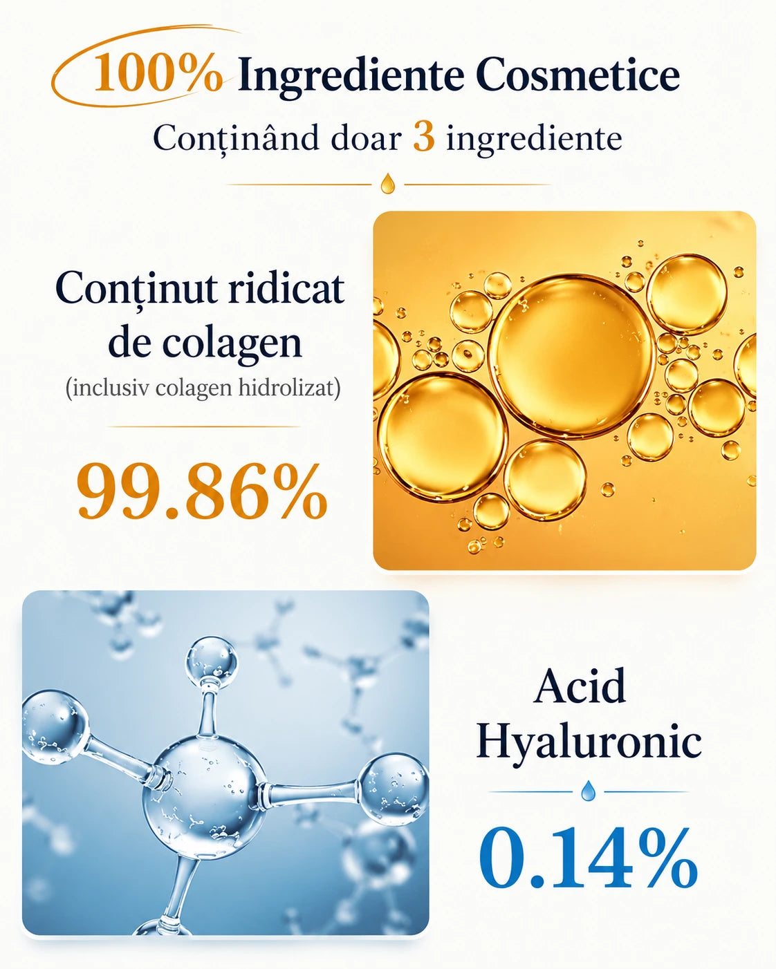 Benzi cu Colagen Dizolvabile, 100% Absorbție