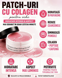 Plasturi din Hidrogel - cu Colagen și Peptide - pentru Cearcăne și Ochi Umflați